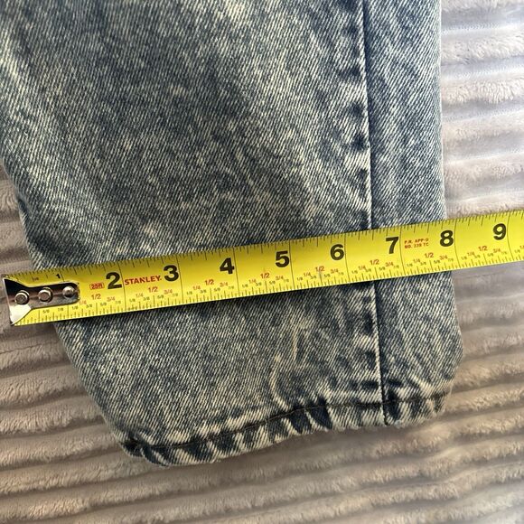Vintage 90s Gitano Baggy Jeans Mens Acid Wash Hi-Rise Denim 34x32 - Picture 11 of 16